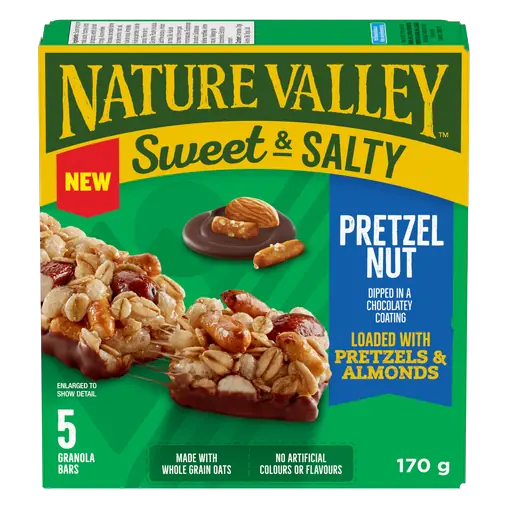 Sweet & Salty Granola Bars Pretzel Nut 170 g