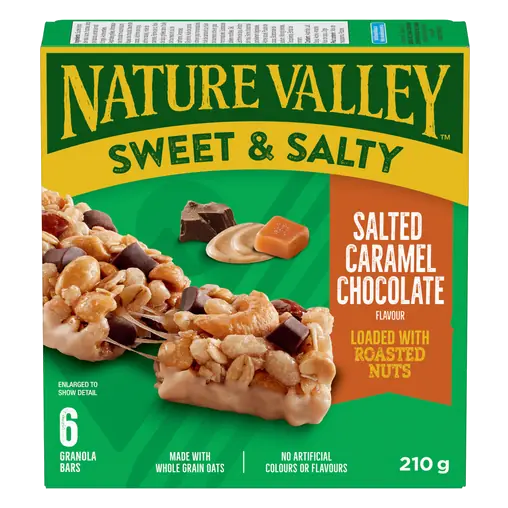 Sweet & Salty Granola Bars Salted Caramel Chocolate 210 g