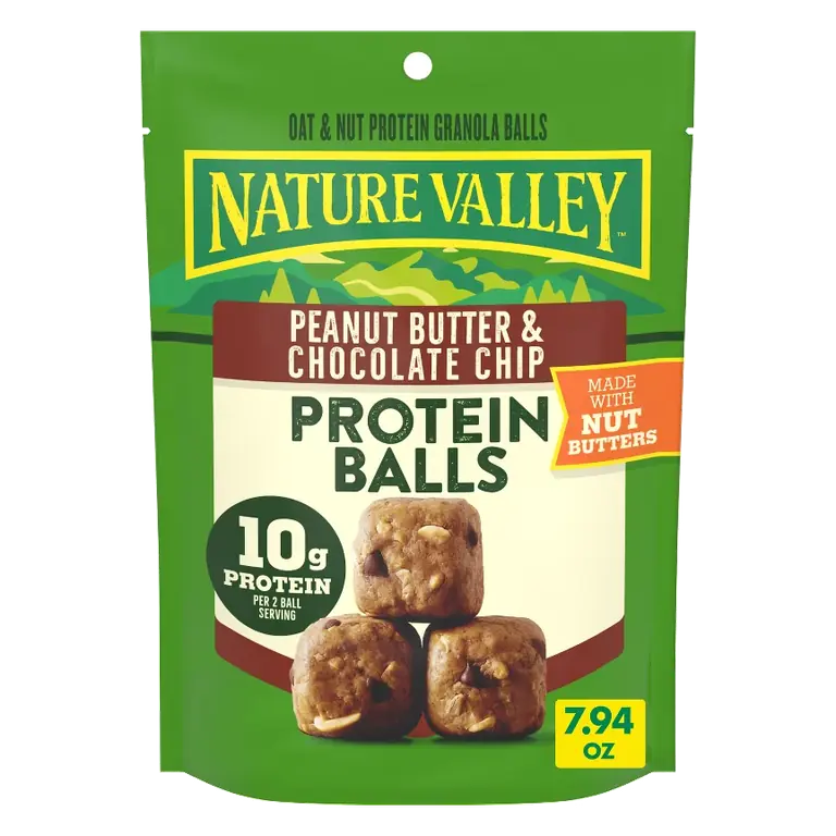 Nature Valley Peanut Butter and Chocolate Chip Protein Balls, 7.94oz