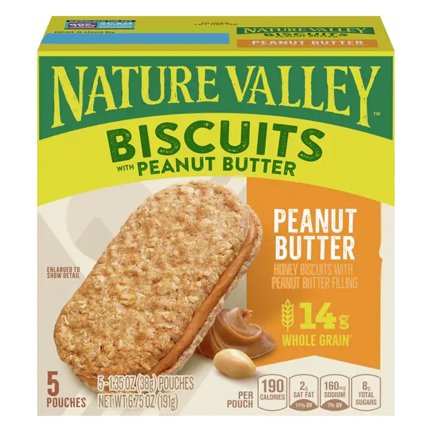 Peanut Butter Biscuits Bars - 5 ct