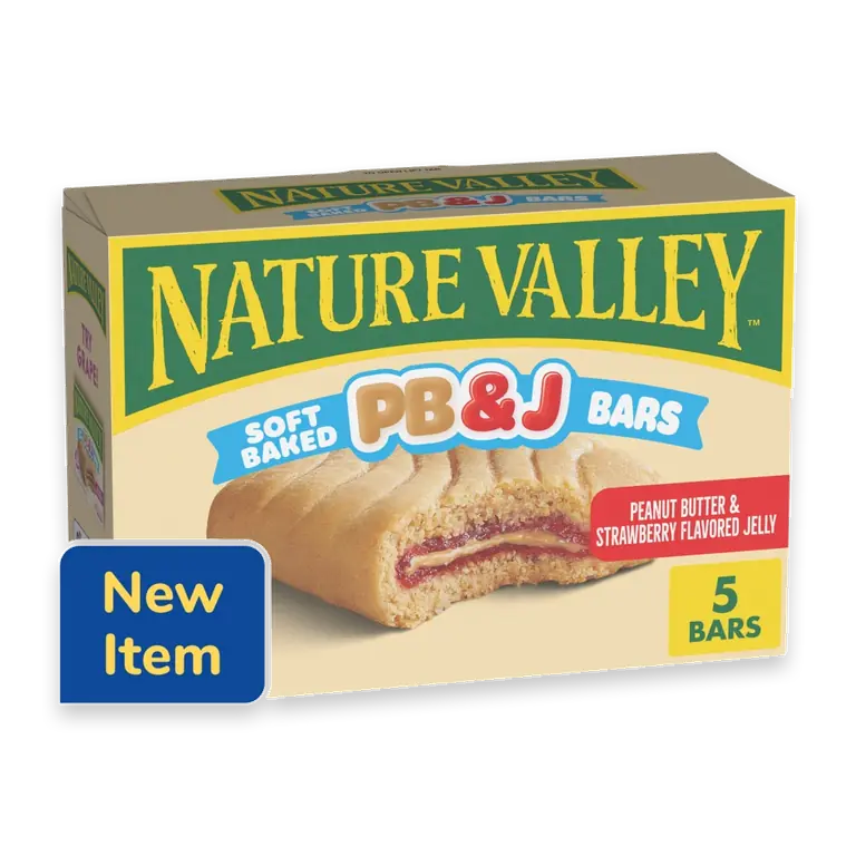 Peanut Butter Strawberry Jelly Soft Baked PB and J Bars