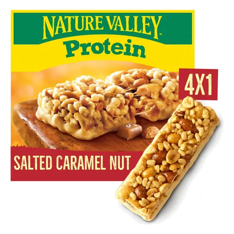 Protein Salted Caramel Nut Cereal Bars 4 x 40g