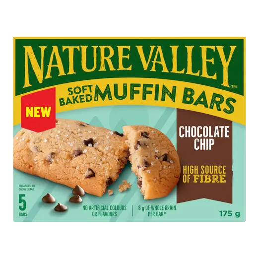 Soft Baked Muffin Bars Chocolate Chip 175 g