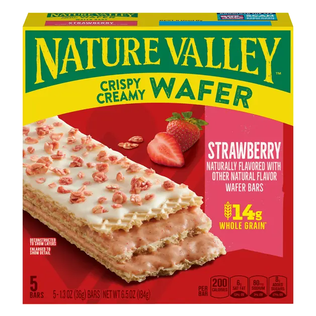 Strawberry Crispy Creamy Wafer Bars - 5 ct