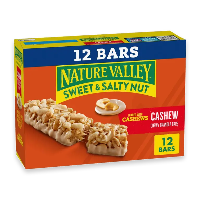Sweet & Salty Nut Cashew Granola bars