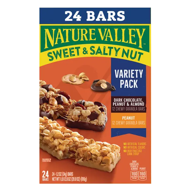 Sweet & Salty Nut Chewy Granola Bars