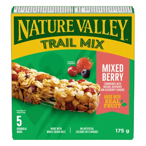 Trail Mix Granola Bars Mixed Berry 175 g