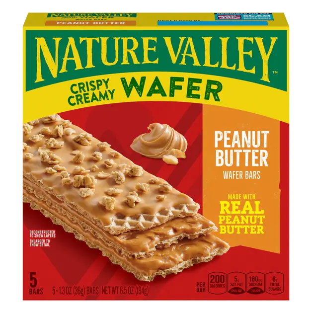 Wafer Bars Crispy Creamy Peanut Butter - 5 ct