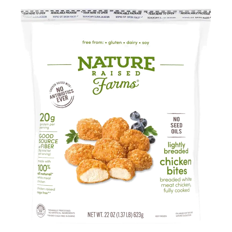 Nature Raised Farms Lightly Breaded Chicken Bite, 22oz