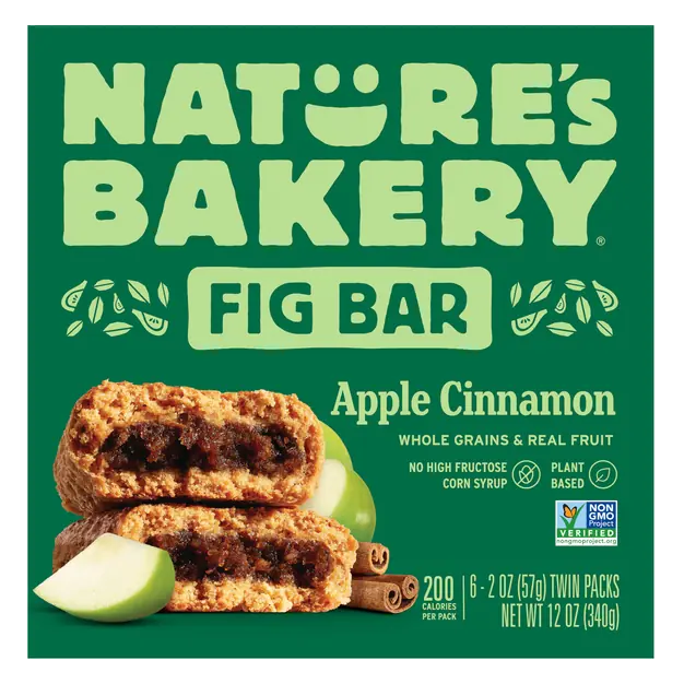 Apple Cinnamon Fig Bars - 6 ct