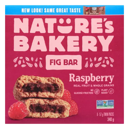Glucose & Fructose Free Whole Wheat Fig Bar Raspberry 340 g