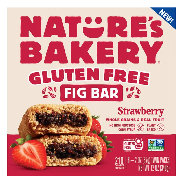 Gluten Free Strawberry Fig Bars - 6 ct