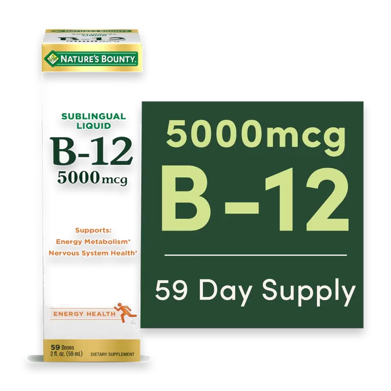 B12, Natural Berry 5000mcg Sublingual Liquid
