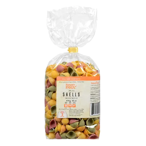 Nature's Pasta Veggie Fusion Three Veg Shells 454 g