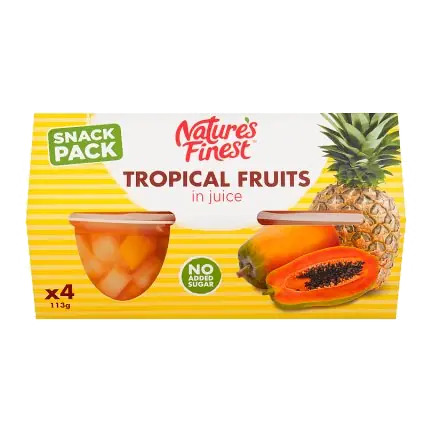 Tropical Fruit Salad Pots