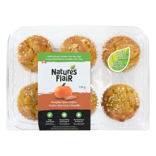 Plant Based Muffins Pumpkin Spice 6 x 55 g