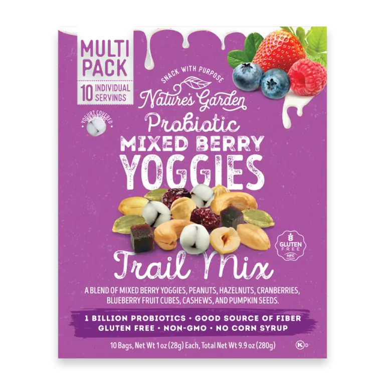 Probiotic Mixed Berry Yoggies Trail Mix Bags