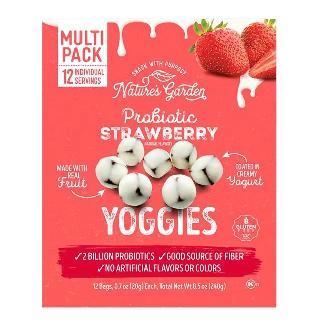 Probiotic Strawberry Yoggies Multipack