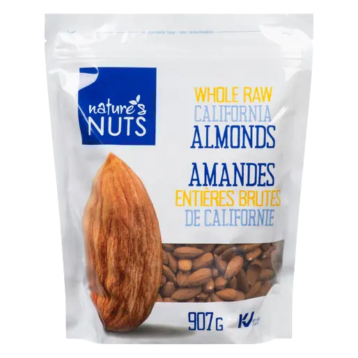 Whole Raw California Almonds 907 g