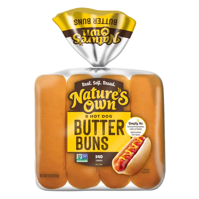 Butter Hot Dog Buns - 8 ct