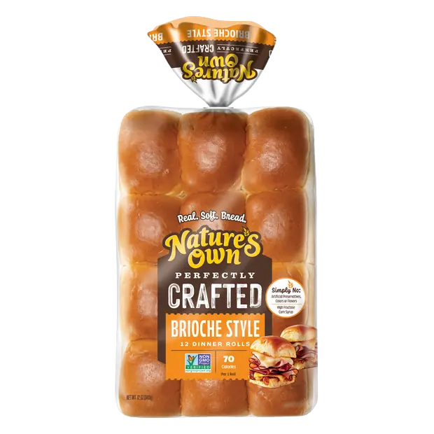 Perfectly Crafted Brioche Style Butter Rolls - 12 ct