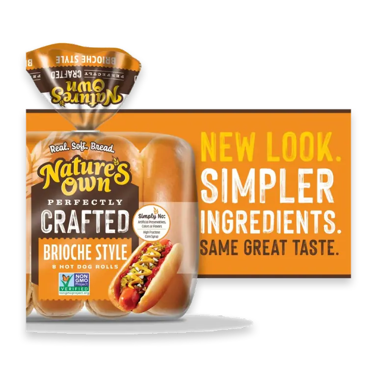 Perfectly Crafted Brioche Style Hot Dog Rolls, Non-GMO Hot Dog Buns