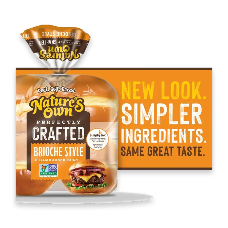 Perfectly Crafted Non-GMO Brioche Style Hamburger Buns