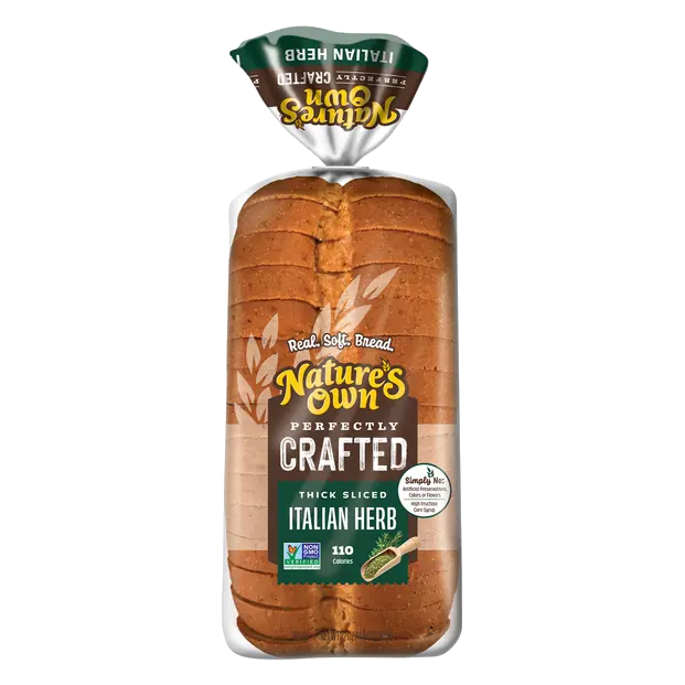 Perfectly Crafted Soft Italian Herb Bread Thick Sliced