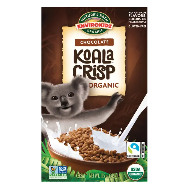 EnviroKidz Organic Chocolate Koala Crisp Rice Cereal