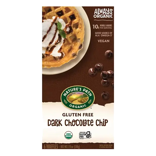 Gluten Free Waffles, Dark Chocolate Chip