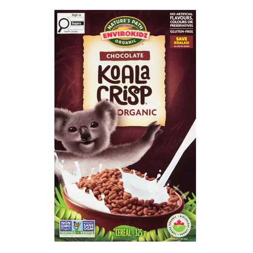 Organic Gluten-Free Cereal Koala Krispies Chocolate 325 g