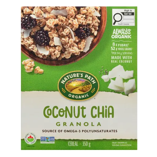 Organic Granola Coconut Chia 350 g