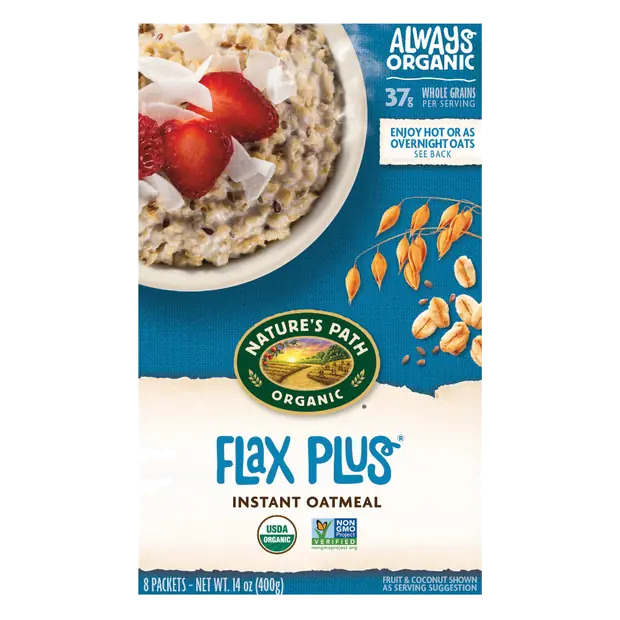 Organic Flax Plus Instant Oatmeal - 8 ct