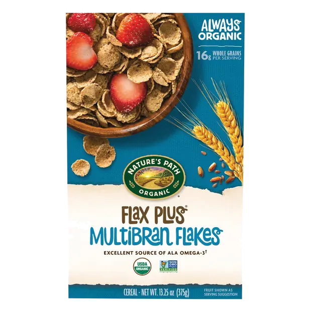 Organic Flax Plus Multibran Flakes Cereal