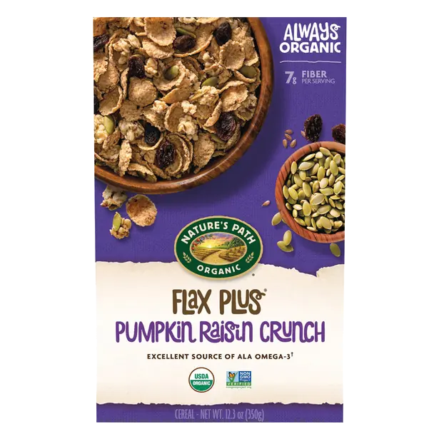 Organic Flax Plus Pumpkin Raisin Crunch Cereal