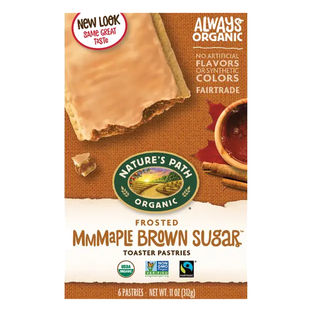 Organic Frosted Mmmaple Brown Sugar Toaster Pastries - 6 ct