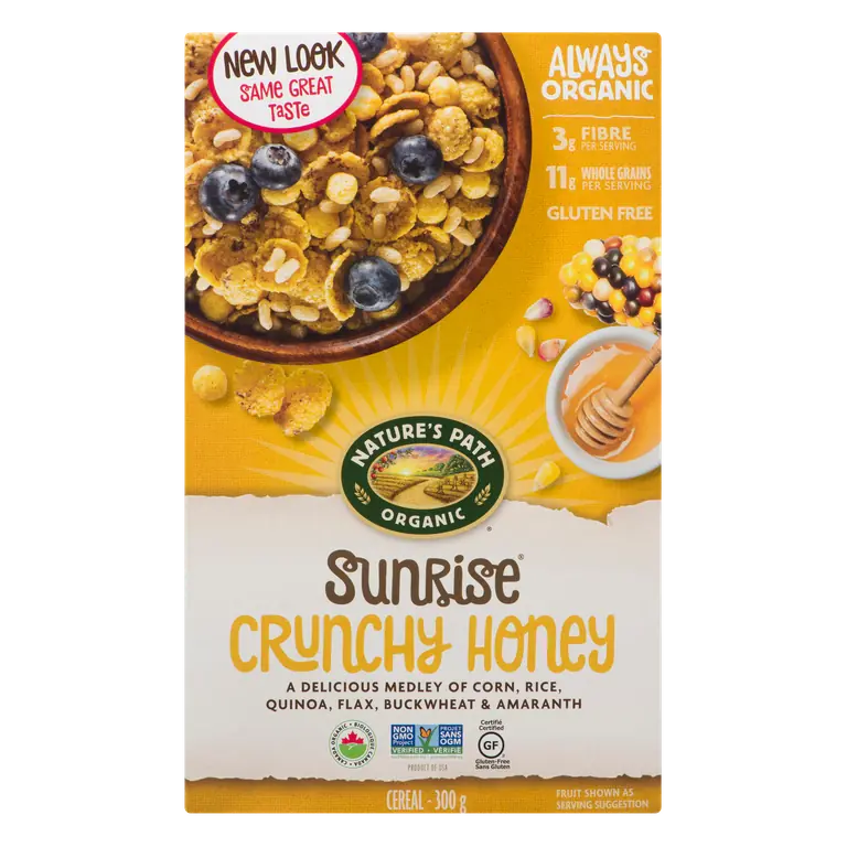Organic Gluten-Free Cereal Sunrise Crunchy Honey 300 g