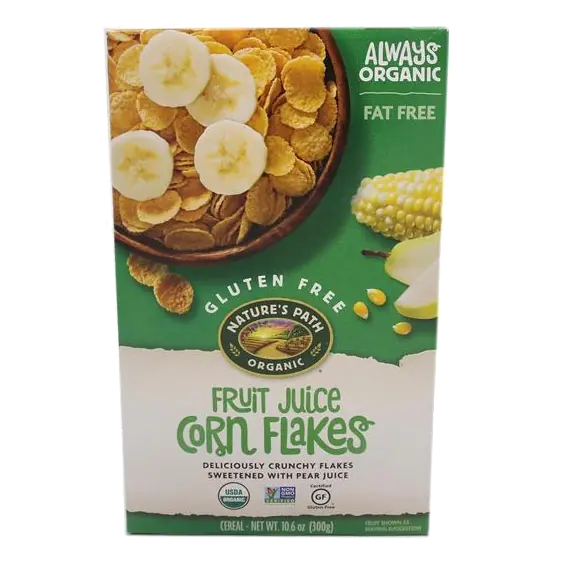 Nature's Path Organic Gluten Free Fruit Juice Corn Flakes Cereal