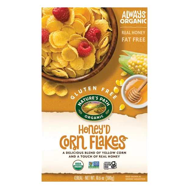 Organic Gluten Free Honey'd Corn Flakes Cereal