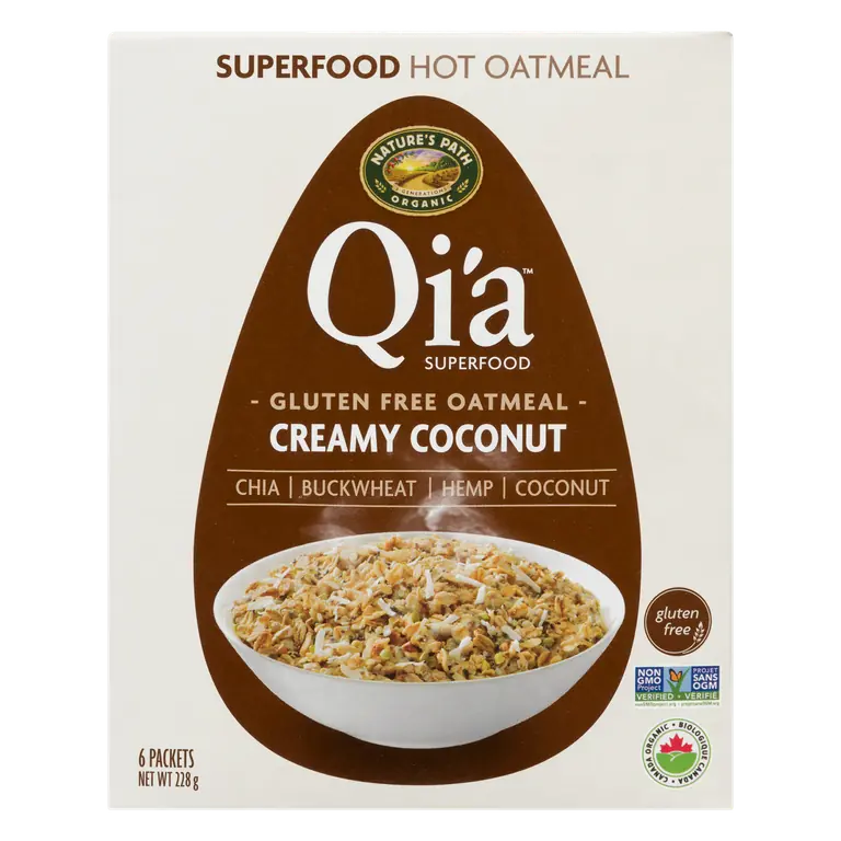 Organic Gluten-Free Oatmeal Creamy Coconut 6 x 38 g