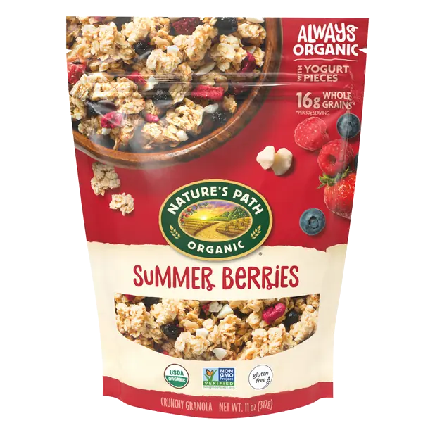 Organic Gluten Free Summer Berries Crunchy Granola
