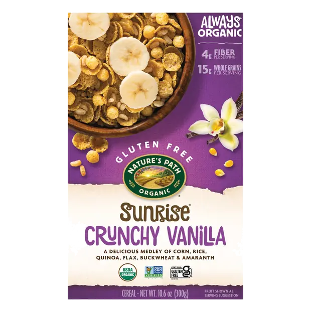 Organic Gluten Free Sunrise Crunchy Vanilla Cereal