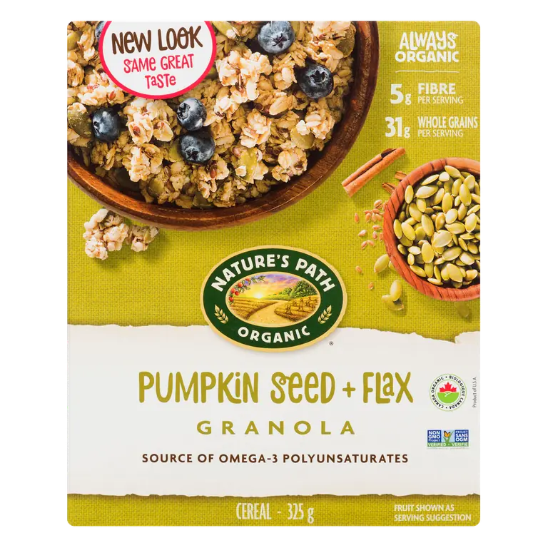 Organic Granola Pumpkin Seed Flax 325 g