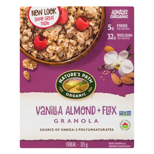 Organic Granola Vanilla & Almond Flax 325 g