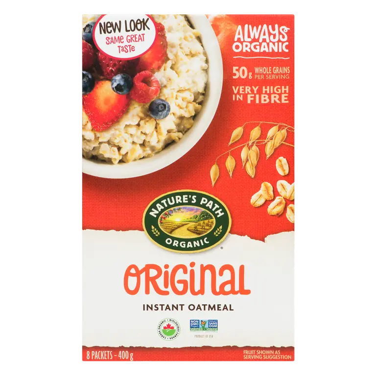 Organic Instant Hot Oatmeal Original 8 x 50 g