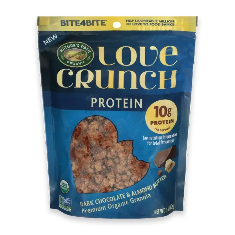 Love Crunch Bite4Bite Dark Chocolate & Almond Butter Organic Protein Granola