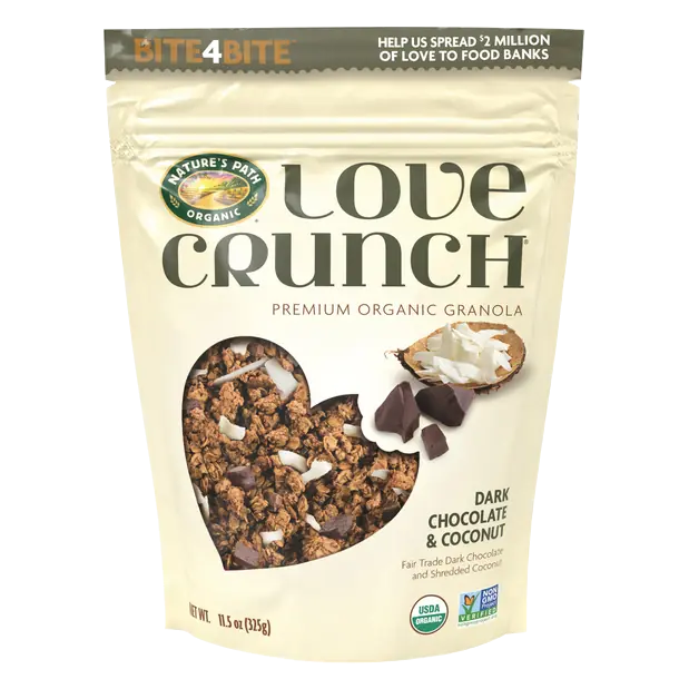 Organic Love Crunch Dark Chocolate & Coconut Granola