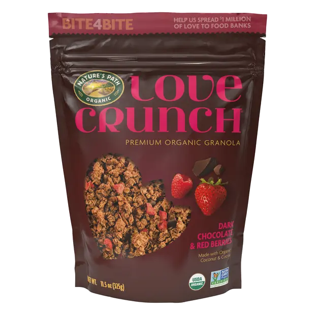 Organic Love Crunch Dark Chocolate & Red Berries Granola