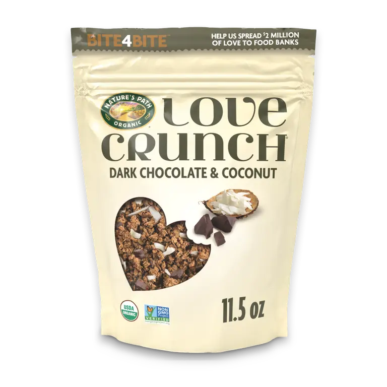 Nature's Path Love Crunch Dark Chocolate & Coconut Granola