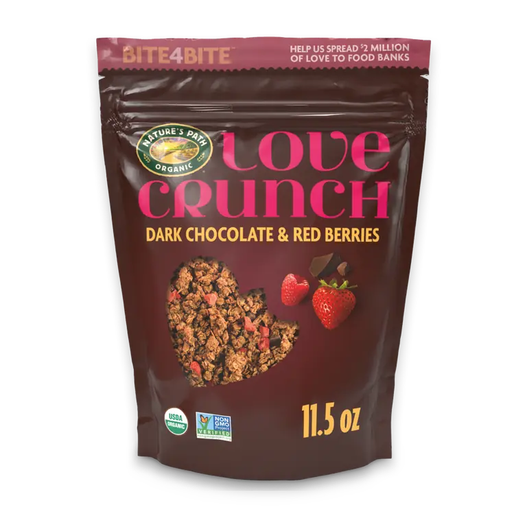 Nature's Path Love Crunch Dark Chocolate & Red Berries Granola